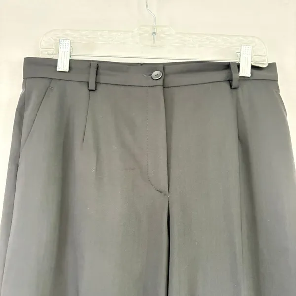 Zanella Made in Italy Black Stretch Wide Leg Trousers Dress Pants Womens 8‎ - Image 8