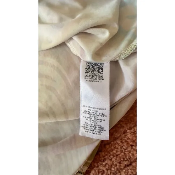 ASOS Design Printed Satin Scarf Top Size US 14 Multicolor Y2K - Image 4