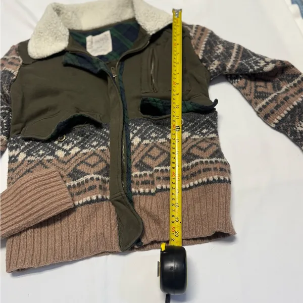 We The Free Fairisle Bomber Jacket: Size Large - Image 7