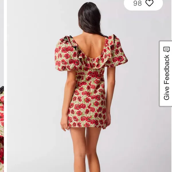 Sister Jane free people red poppy floral dress nwt size 4 - Image 3