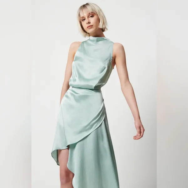 Elliatt Alaia midi dress in a pistachio/light‎ green NWT small - Image 2