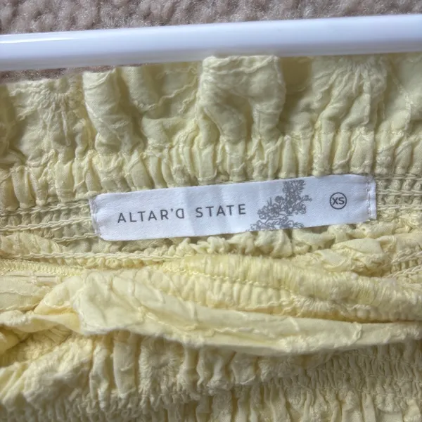 Altar'd State Yellow Floral Dress XS - Image 2