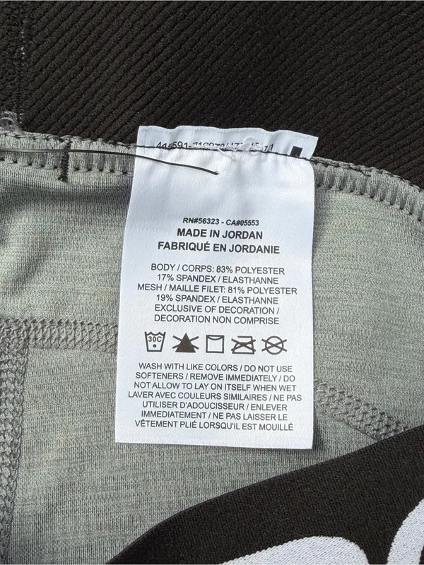 NWT Nike Pro 365 Women’s M Gray Dri-FIT Mid Rise Mesh Leggings - Image 5