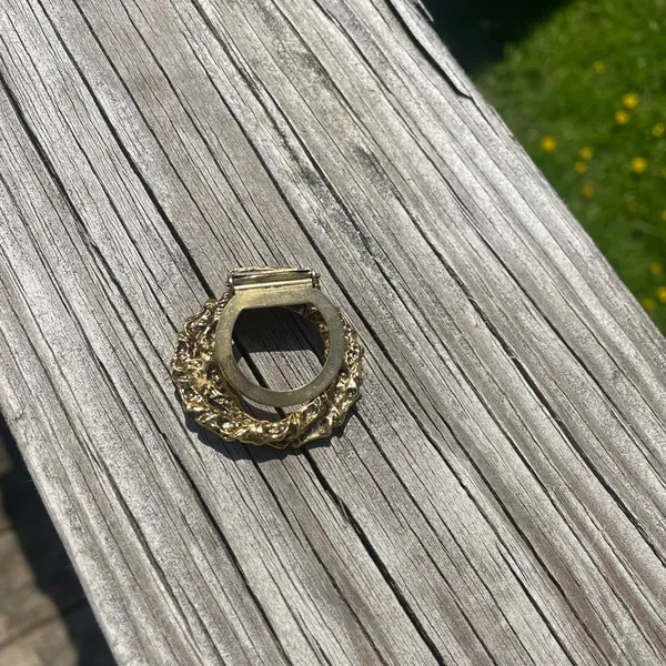 Vintage Twist Scarf Clip Bronze - Image 4