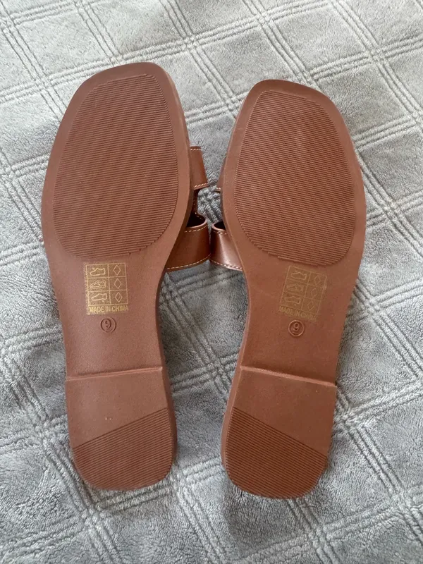 Women's Brown slides size 9 - Image 2