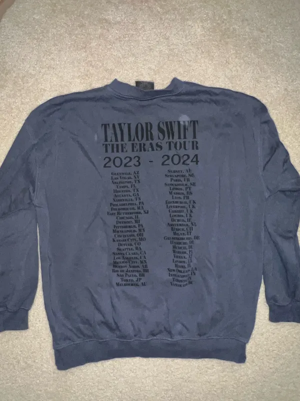 Taylor Swift Blue Crewneck Eras Tour - Image 4