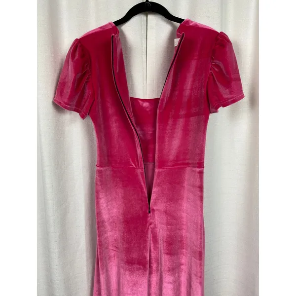 Smith&Quinn Pink Raspberry Velvet Felicity Midi Dress Sz.M - Image 11
