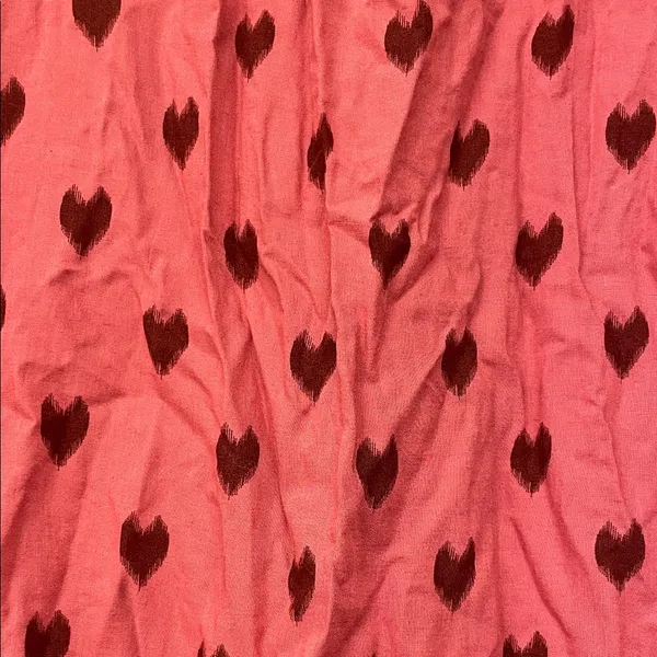 Just Living Red Heart Button Down Shirt - Image 6