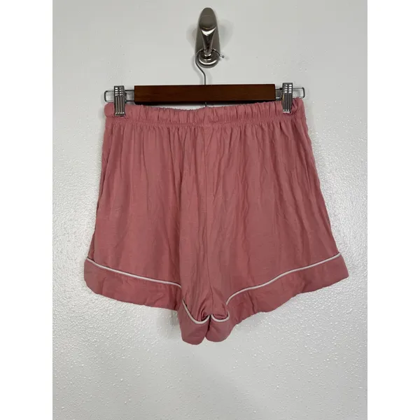 Birdy Grey Dusty‎ Rose Pink Bamboo Pajama Set Short Sleeve Shorts XS 010603 - Image 8