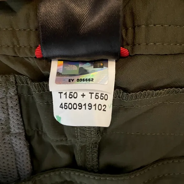 The North Face Cargo Shorts Nylon Flat Front Multi-Pocket New Green 6L - Image 4