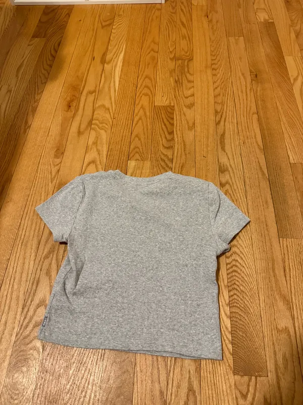 Aritzia TNA Short Sleeve Top Gray - Image 2