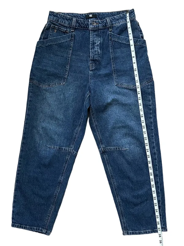 FRYE Barrel Style High Rise 5 Button Fly Cotton Stretch Jeans Size 6 - Image 9