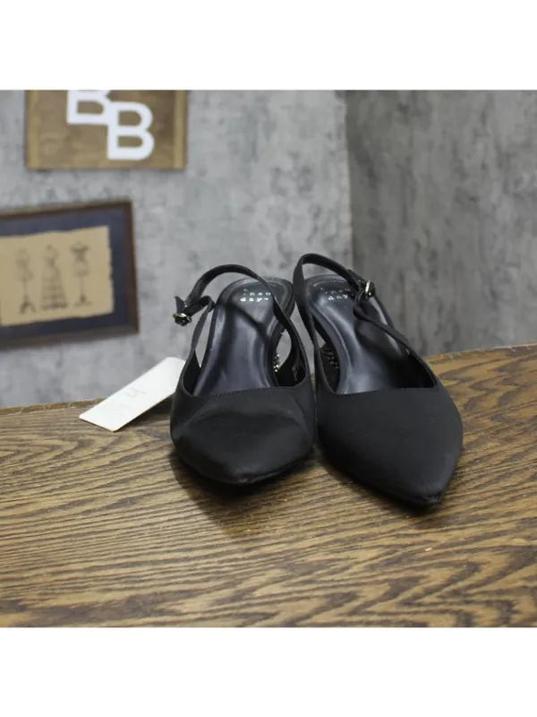 A New Day Simone Rhinestone Ball Slingback Heels 94660895 Black 7.5M - Image 3