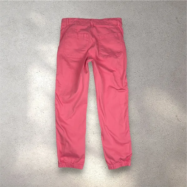 Risen Jeans Twill Jogger Pants Juniors 7/28 Pink RDP5242 Elastic Ankle Stretch - Image 2