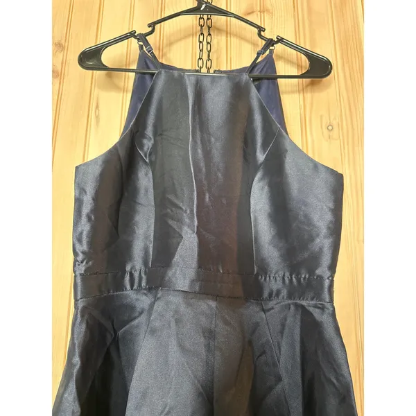 NWOT Lulus Broadway Show Navy Blue High-Low Gown Red Carpet Prom Banquet Size M - Image 4