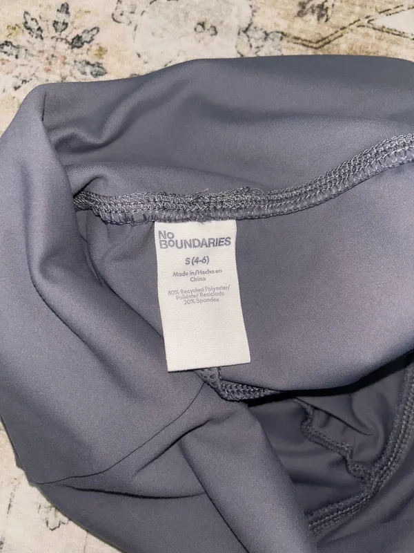No Boundaries Grey fold over shorts - Image 3