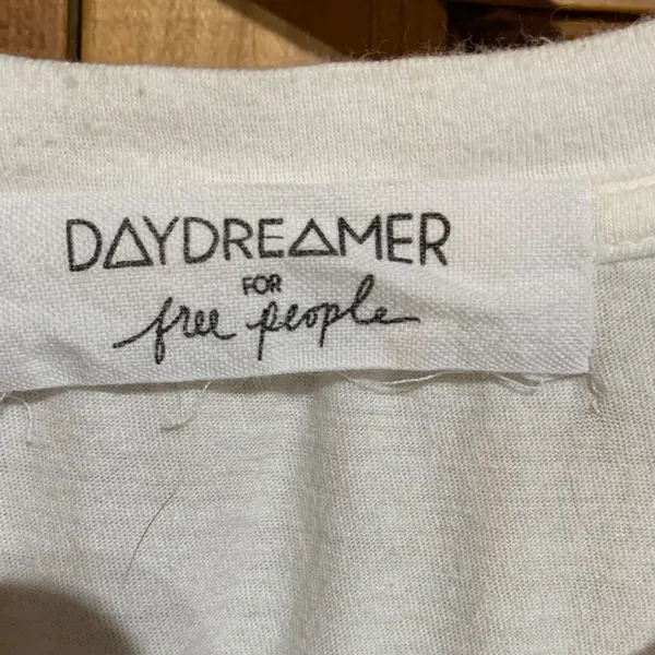 Daydreamer White Tee with Red and Black Graphic - Image 2