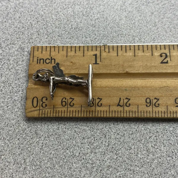 Vintage Sterling Silver Cypress Gardens FL Souvenir Beau Water Skier Charm - Image 4