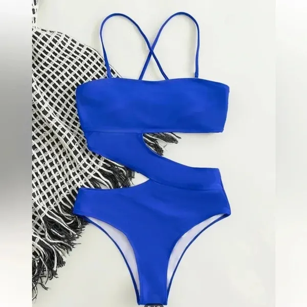 One piece bathing suit Blue Size M - Image 4