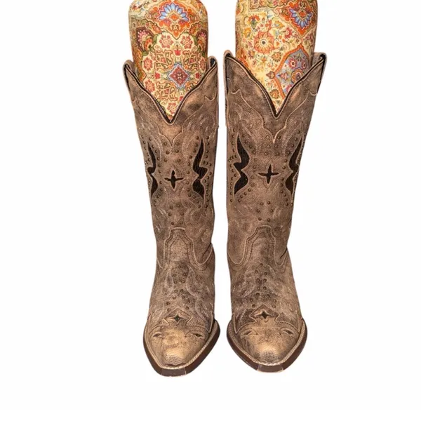 Laredo Women's Lucretia Leather Cowboy Boots - Image 5