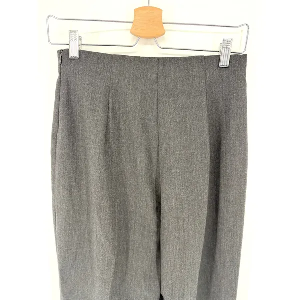 Lafayette‎ 148 New York Dress Pants 2 Charcoal Grey Wool High Waist Straight Leg - Image 9