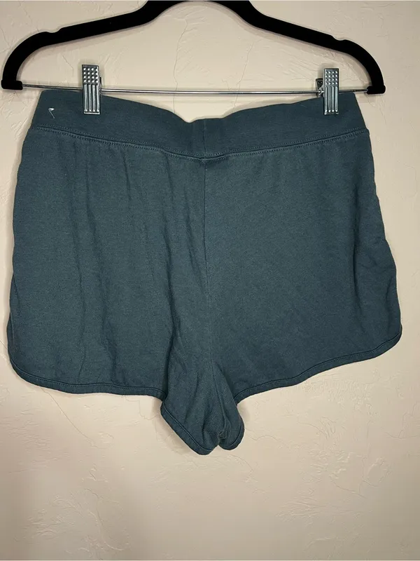 Nike‎ Phoenix Fleece Teal Green Lounge Relaxed Cozy Athleisure Sweat Shorts - Image 5