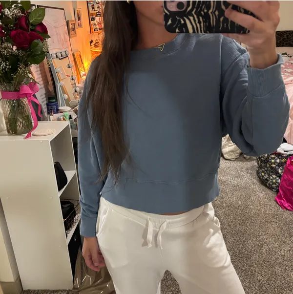 JoyLab Cropped Sweatshirt Cinched - Image 5