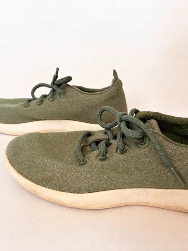 Allbirds Wool Runners Sneakers - Women's 7 - Green - Image 6