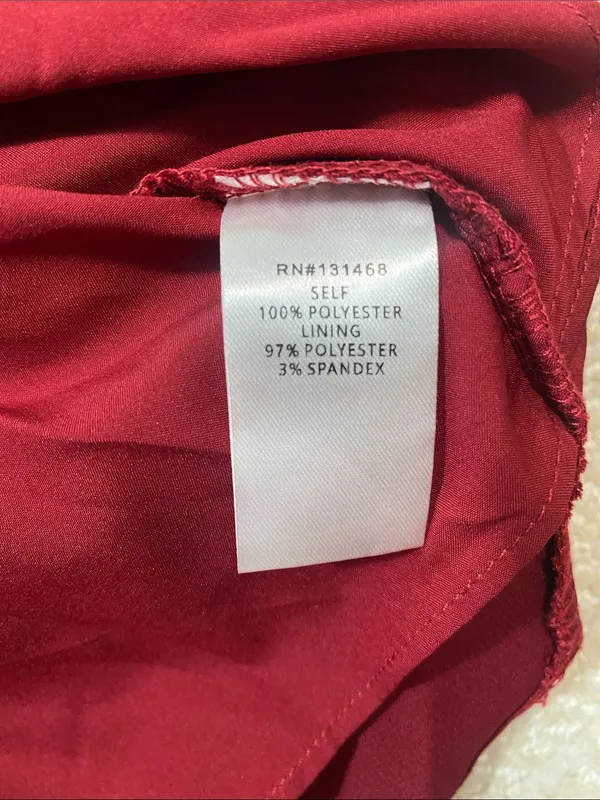 Vici Burgundy Satin Twist-Waist Midi Dress Size Xs - Image 10