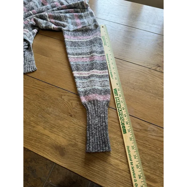 Eddie Bauer‎ Women Size XL Knit Sweater Neck Knit Striped Stretch Cotton Blend - Image 7