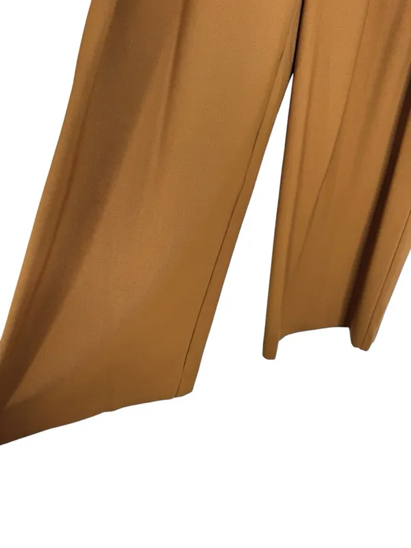 Madewell Wool Blend The Harlow Superwide-Leg Trouser Pant Camel Size 4 - Image 9