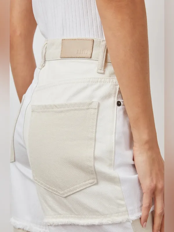 Rails The Getty Crop Wide Leg in Ecru Patchwork Size 25 - Image 6