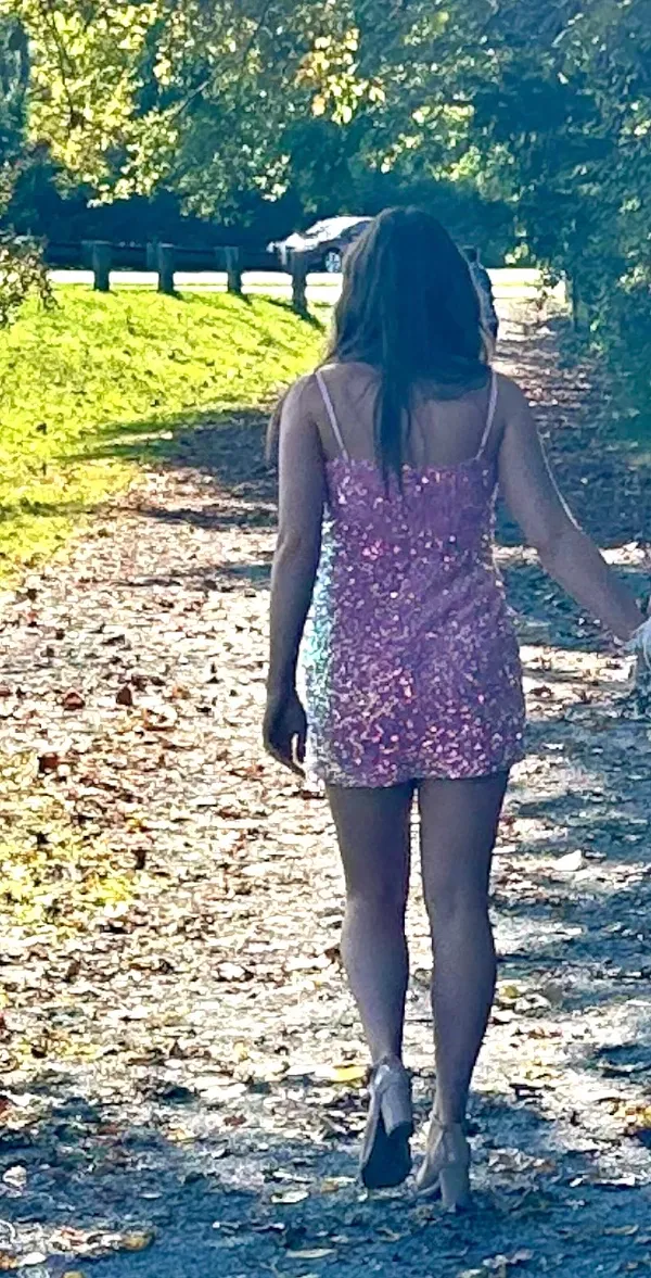 Size S pink Lucy In The Sky Sequin Mini Dress - Image 2