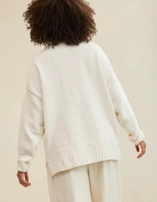 Aerie Like Candy Chunky Knit Crew Sweater - Image 2