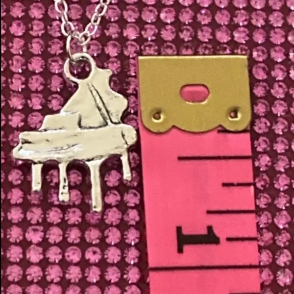 Piano Necklace Sterling Silver Music Festival - Image 2