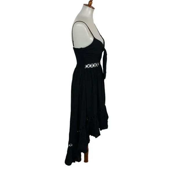 Perfectly Priscilla Maxi Dress Small‎ Black Hi Low NWT Formal Evening - Image 4