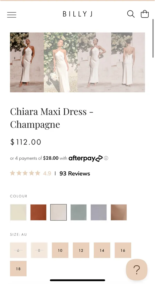 Billy J Chiara Maxi Dress White Size 8 - Image 2