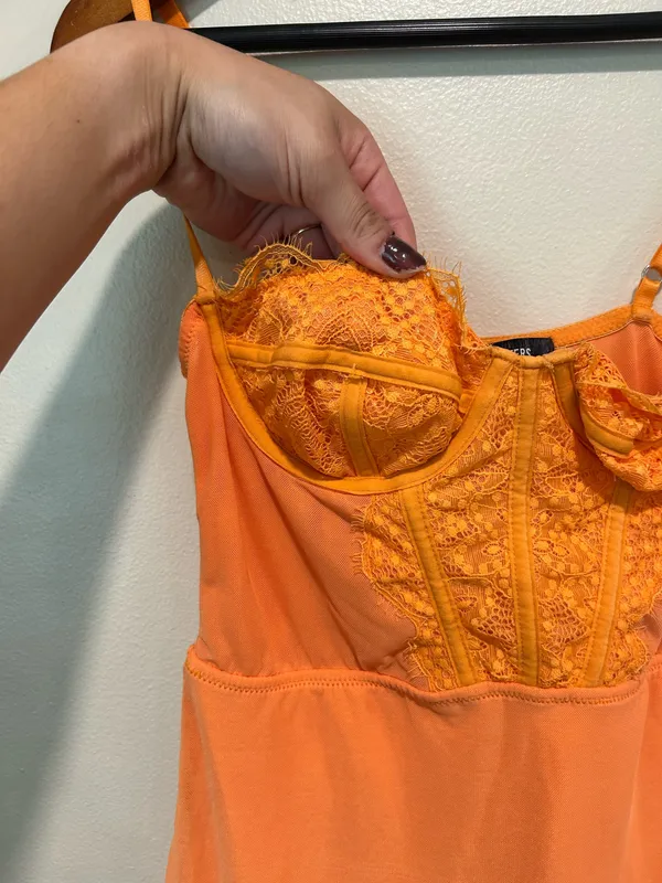 Urban outfitters orange corset dress - Image 4