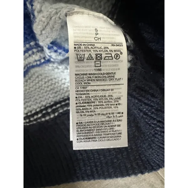 Old Navy Festive Craft Rainbow Striped Sweater - Cozy Knit Blend‎ Vibrant Colors - Image 6
