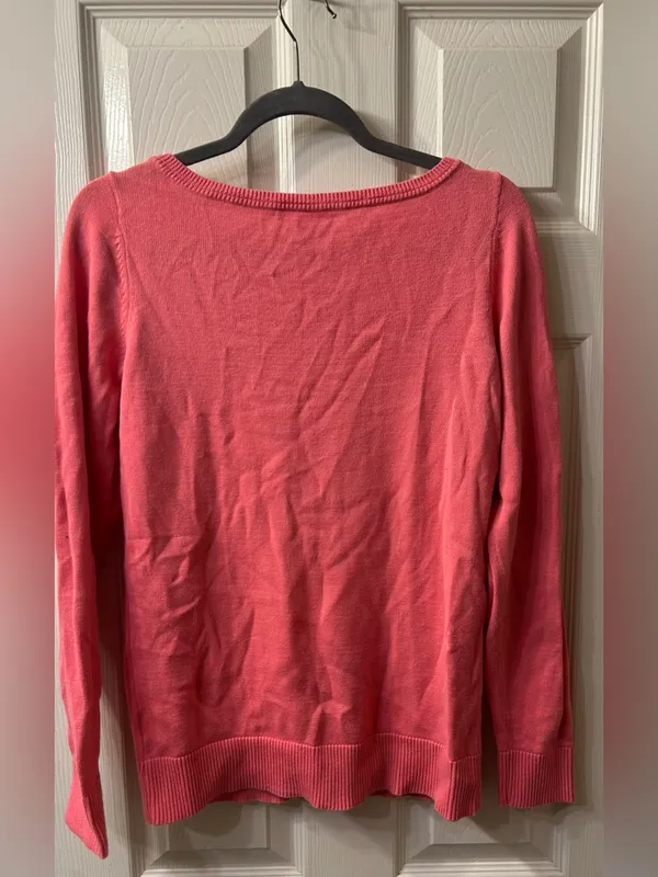 Lilly Pulitzer Marielle Sweater A Monogram, Size L - Image 2