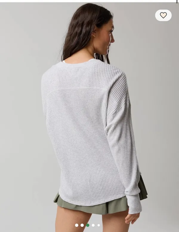 Aerie Waffle Long Sleeve - Image 2