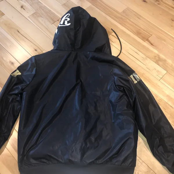 PINK Black Bomber Jacket - Image 3
