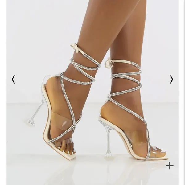 MOVING SALE NIB Public Desire Kim rhinestone heel - NEW - Image 2