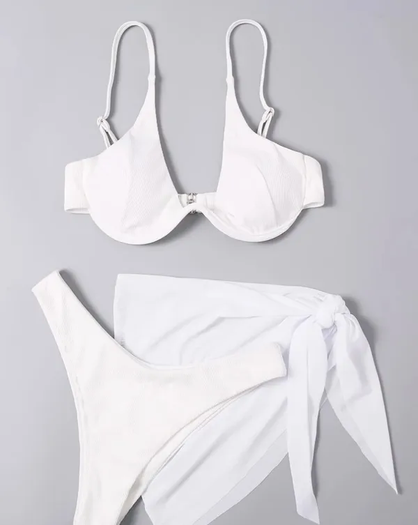 Sexy White Ribbed Push - Image 2