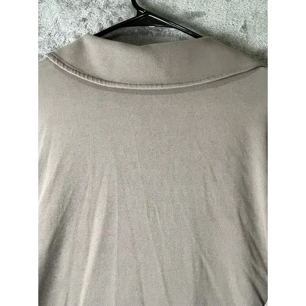Lululemon Softstreme Pique Oversized Long-Sleeve Polo Shirt Warm Ash Grey Small - Image 4