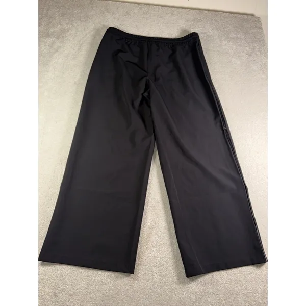 Athleta Endeavor High Rise Relaxed Wide Leg Pants Women Size XL Black Drawstring - Image 8