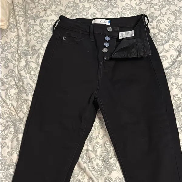 KanCan Black Ankle Cropped Jeans Slim Fit - Image 3