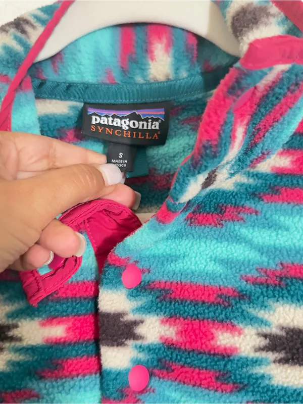 Patagonia Synchilla Snap-T Wild Desert Aztec Print Fleece Pullover - Image 10