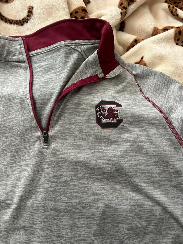 SC Gamecocks athletic zip up Gray - Image 3