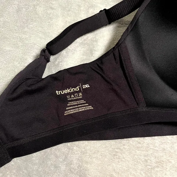 Truekind Bra Supportive Comfort Wireless Shapint Black Comfort Women 2XL XXL - Image 4
